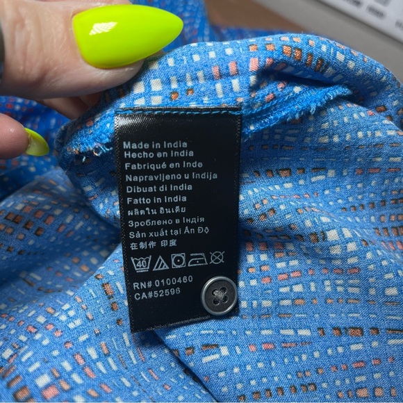 KAVU Simone Blue Mini Scoop Neck Dress Outdoor‎ Casual Breathable Pickleball - Picture 10 of 13